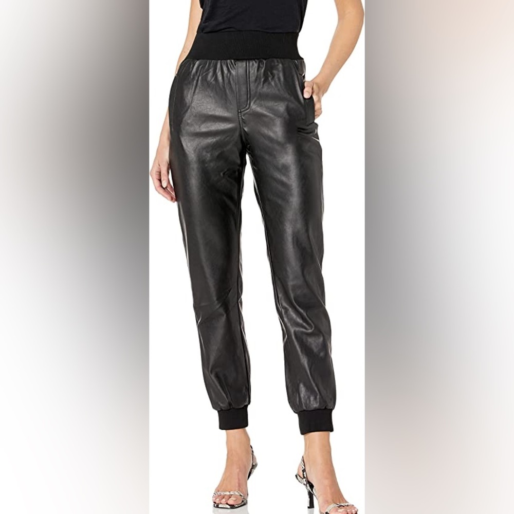 ~SOLD~Kendall + Kylie NWT Women’s Vegan Leather Joggers